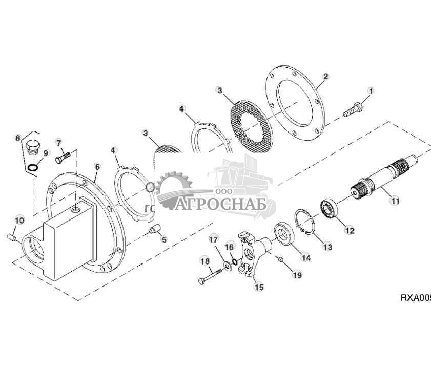 PTO Clutch Rear Housing And Brake 